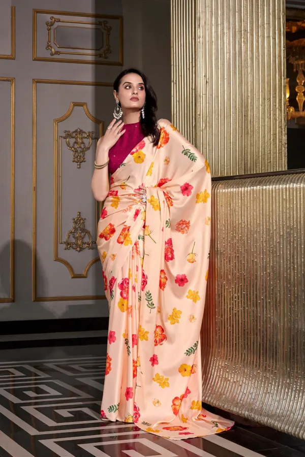 Cream_Digital_Printed_Satin_Silk_Saree_For_Women