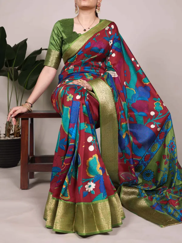 Viscose_Border_Tussar_Silk_Saree_For_Women