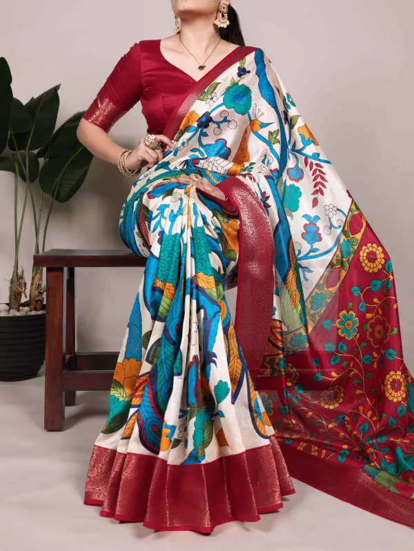 Viscose_Border_Tussar_Silk_Saree_For_Women