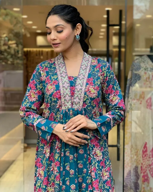 Teal_Blue_Kurta_Pant_Dupatta_Sett