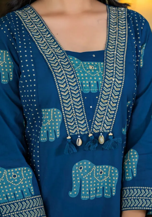 Navy_Blue_Pure_Cotton_Premium_Kurta_Pant_Dupatta_Set_For_Women