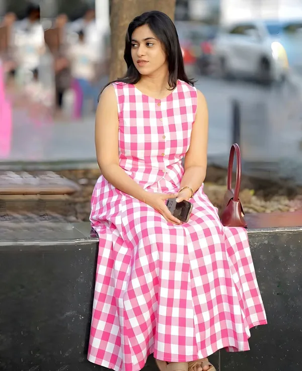Blush_Checkered_Breeze_Dress_-_Pink
