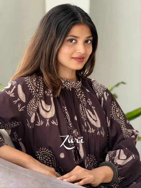 Brown_Ethnic_Printed_Cotton_Kurta_Pant_Co-Ord_Set_for_Women