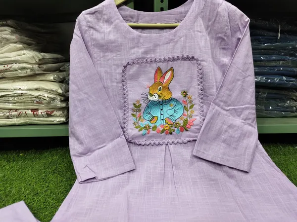 Premium_Soft_Cotton_Bunny_Print_A-Line_Kurta_Set_with_Palazzo
