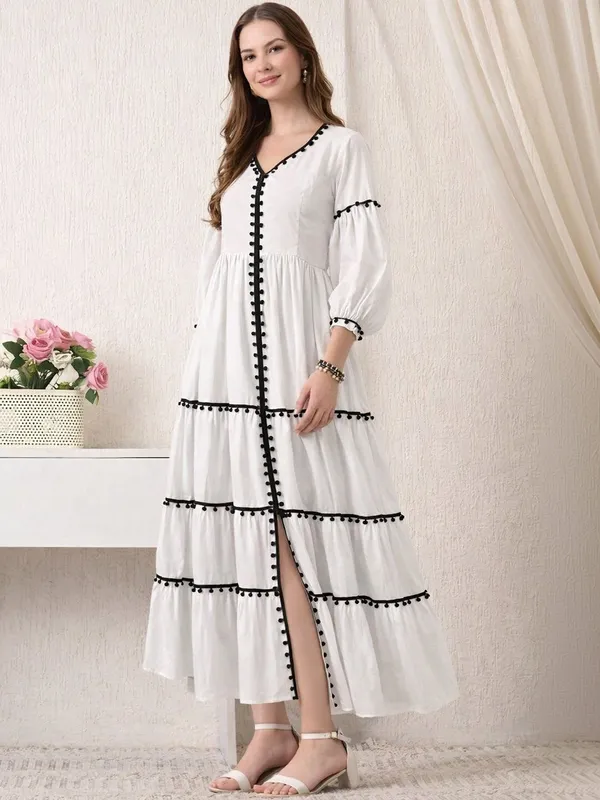 Puff_Sleeve_Ruffled_A-Line_Maxi_Dress