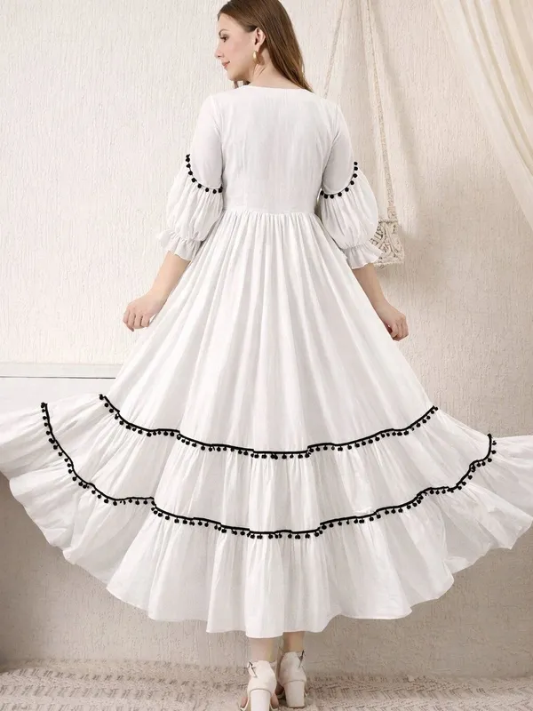 Puff_Sleeve_Ruffled_A-Line_Maxi_Dress