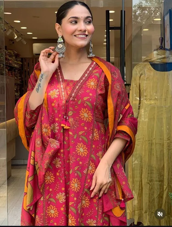 Ruby_Bloom_Anarkali_Suit_Set_-_Red