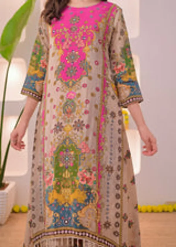 Royal_Beige_Printed_Kurta_with_Dupatta_Set