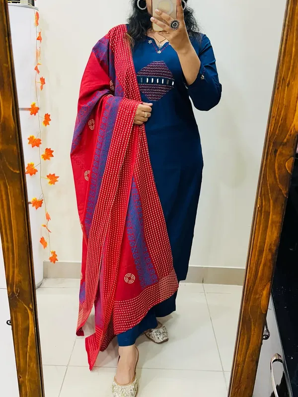 Royal_Blue_Elegance_Kurta_Pant_And_Dupatta_Set_For_Women