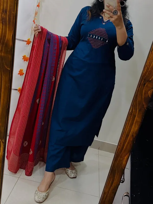 Royal_Blue_Elegance_Kurta_Pant_And_Dupatta_Set_For_Women