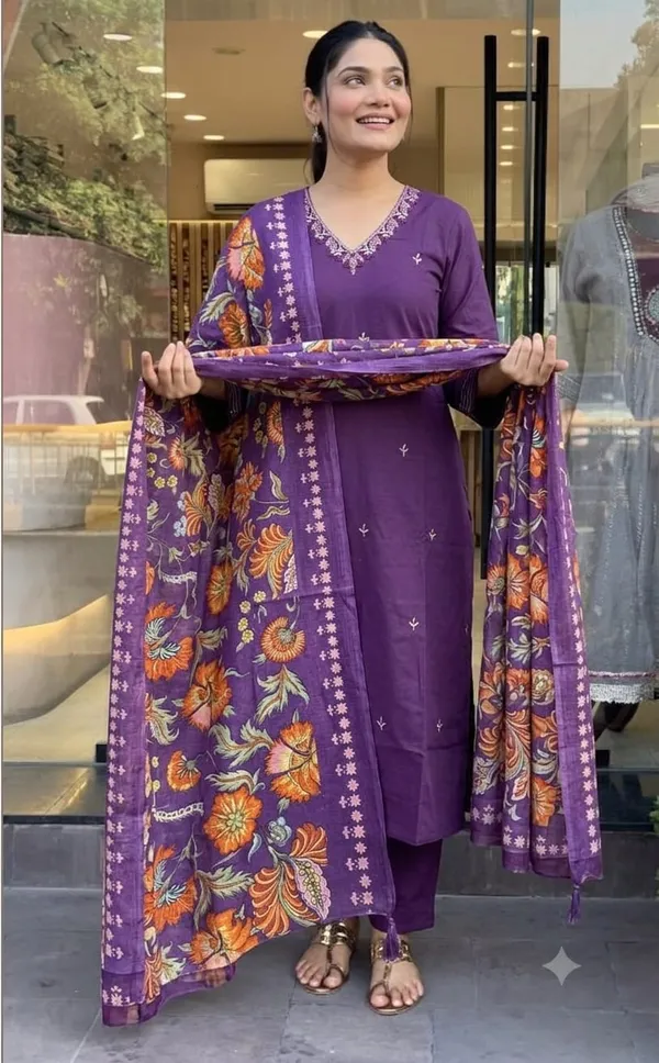 Royal_Purple_Floral_Embroidered_Kurta_Pant_Dupatta_Set