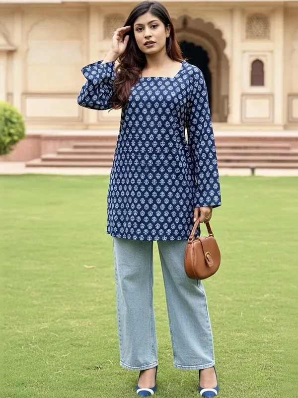 Women_Printed_Cotton_Straight_Kurti_Top