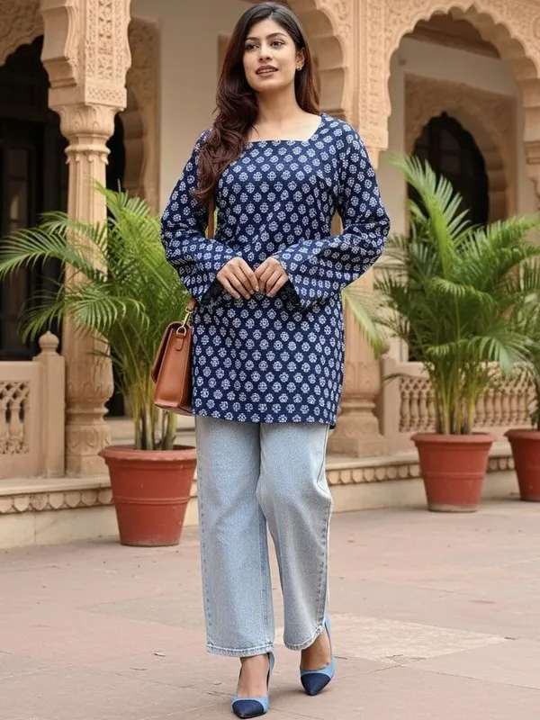 Women_Printed_Cotton_Straight_Kurti_Top