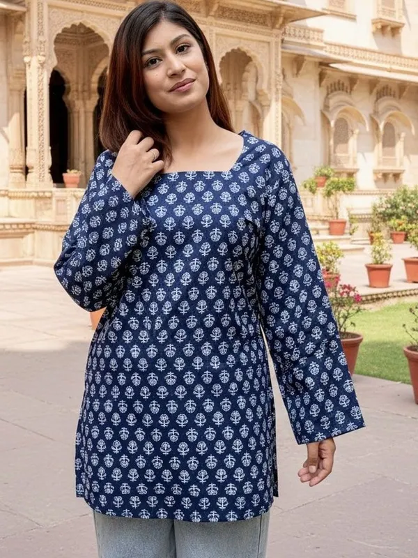 Women_Printed_Cotton_Straight_Kurti_Top
