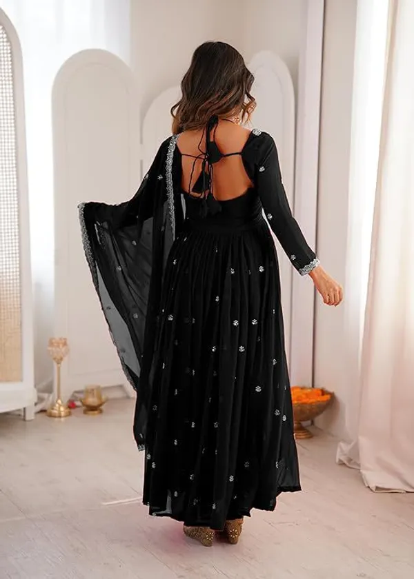 Women’s_Black_Embroidered_Anarkali_Kurta_Pant_Dupatta_Set