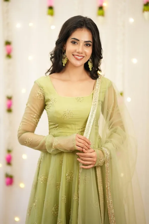 Women’s_Pista_Green_Festive_Wear_Anarkali_Dress_With_Dupatta