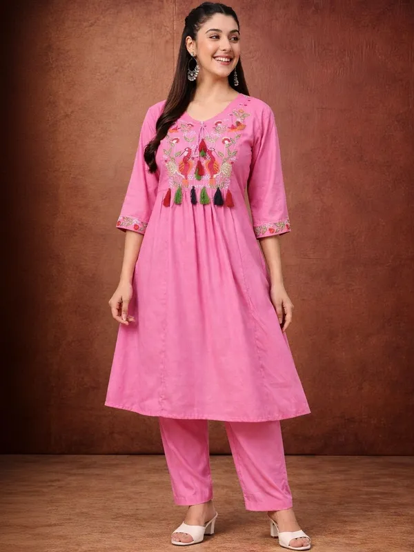 Embroidered_A-Line_Kurta_Set