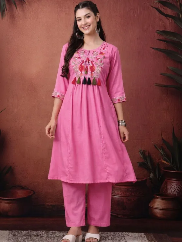 Embroidered_A-Line_Kurta_Set