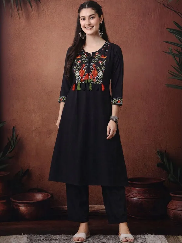 Embroidered_A-Line_Kurta_Set