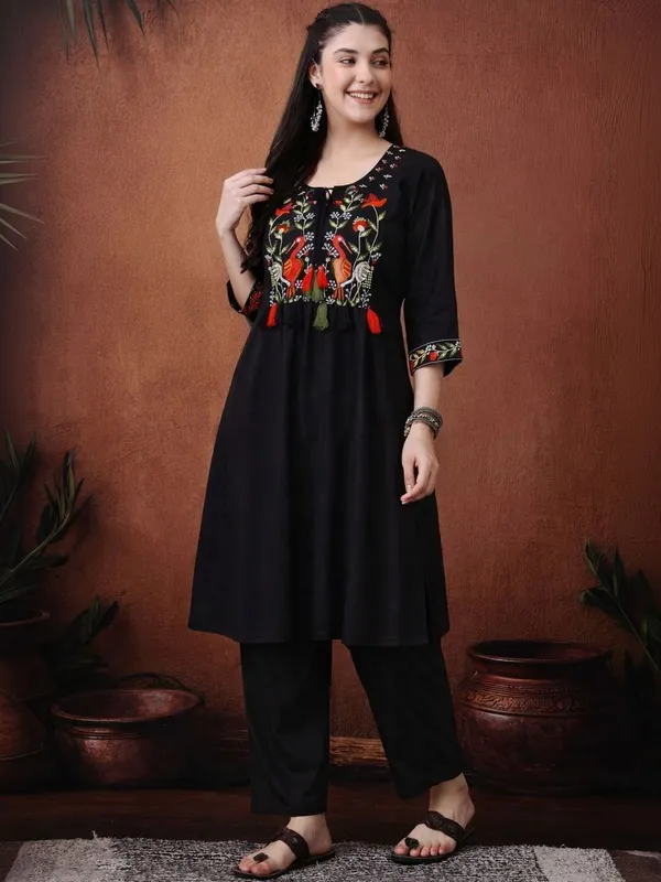 Embroidered_A-Line_Kurta_Set