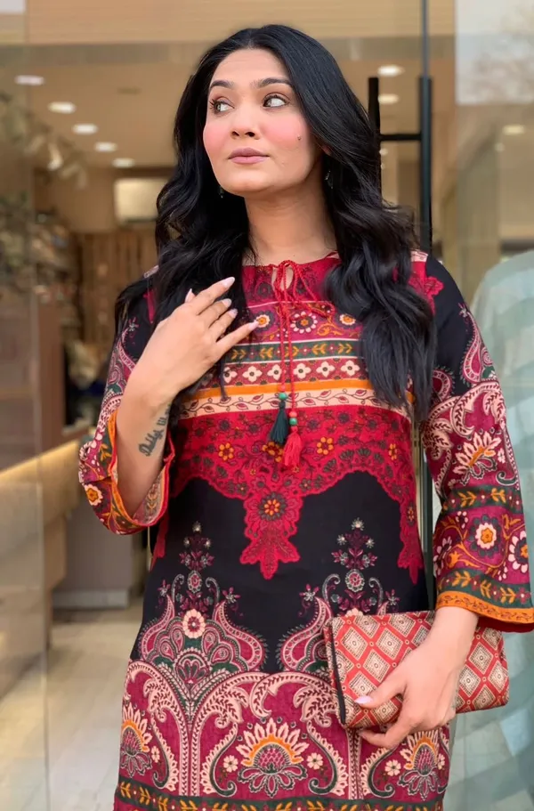 Premium_Designer_Maroon_Black_Ethnic_Kurta_Palazzo_Set