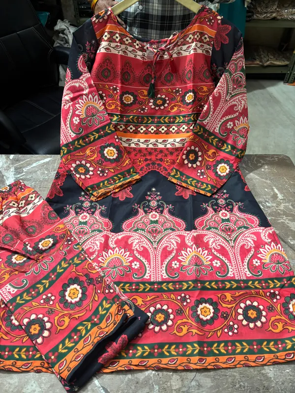 Premium_Designer_Maroon_Black_Ethnic_Kurta_Palazzo_Set