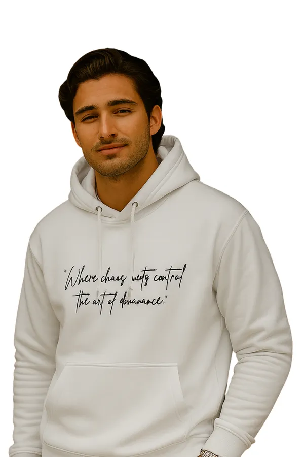 White_420_Gsm_Cotton_Fleece_Dominance_Hoodie_For_Men