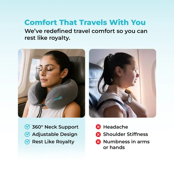 Grey_Memory_Foam_Travel_Pillow