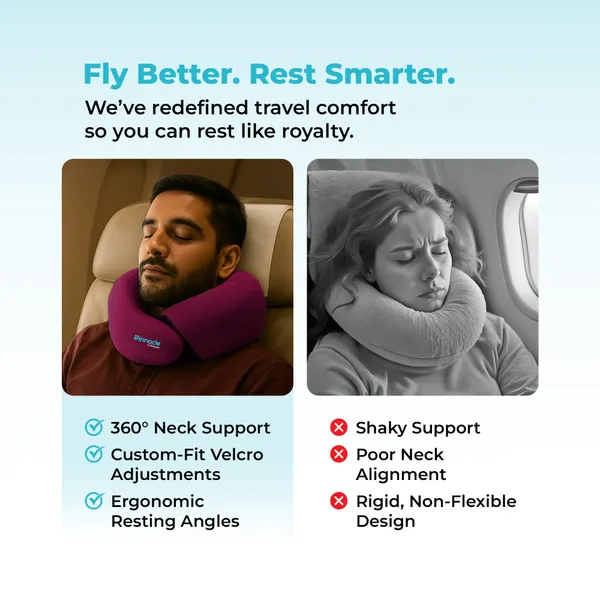 Wine_&_Grey_Memory_Foam_Travel_Pillow
