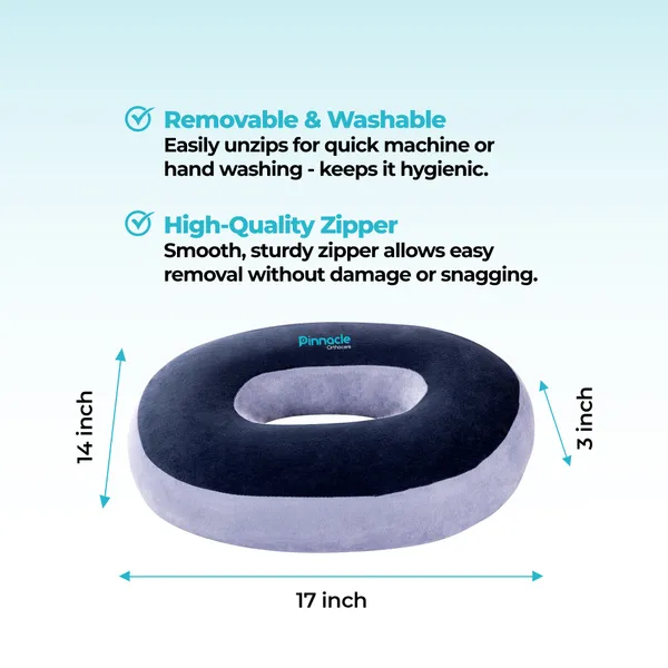 Blue_PU_Foam_Donut_Cushion