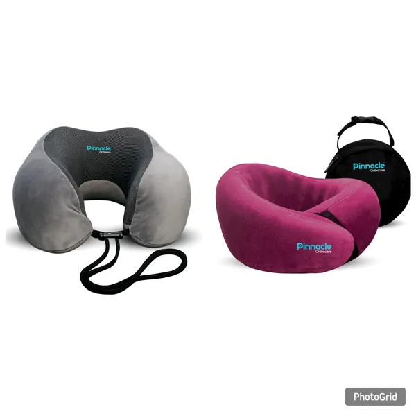 Wine_&_Grey_Memory_Foam_Travel_Pillow