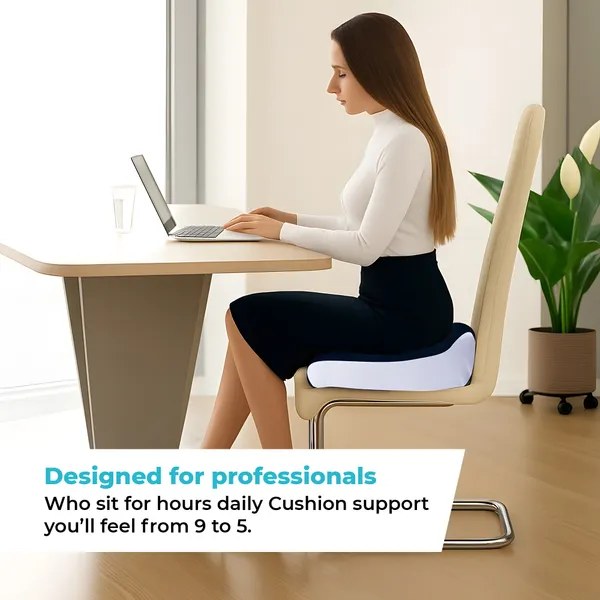 Blue_&_Black_PU_Foam_Coccyx_Cushion