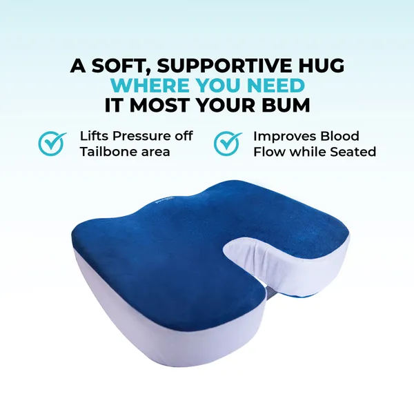 Blue_&_Black_PU_Foam_Coccyx_Cushion