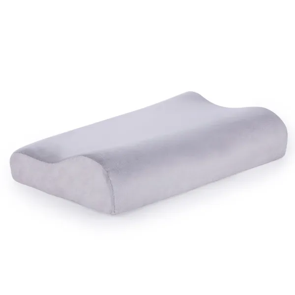 Grey_PU_Foam_Cervical_Pillow