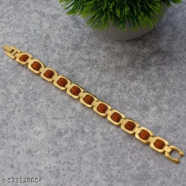 Premium_Gold_Plated_Essential_Rudraksha_Bracelet