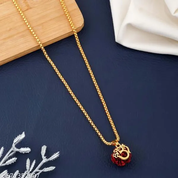 Rudraksha_Gold_Plated_Pendant
