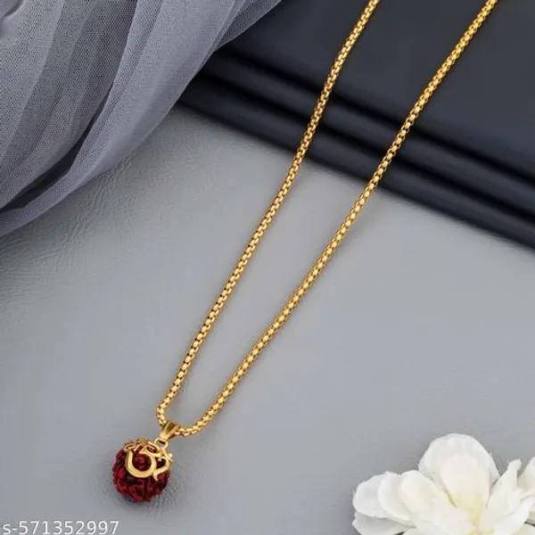 Rudraksha_Gold_Plated_Pendant