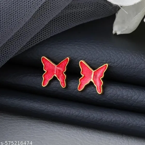 Designer_Gold_Outline_Red_Enamel_Butterfly_Earrings_for_Girls_–_Elegant_&_Stylish_Daily_Wear