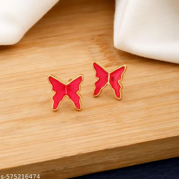 Designer_Gold_Outline_Red_Enamel_Butterfly_Earrings_for_Girls_–_Elegant_&_Stylish_Daily_Wear