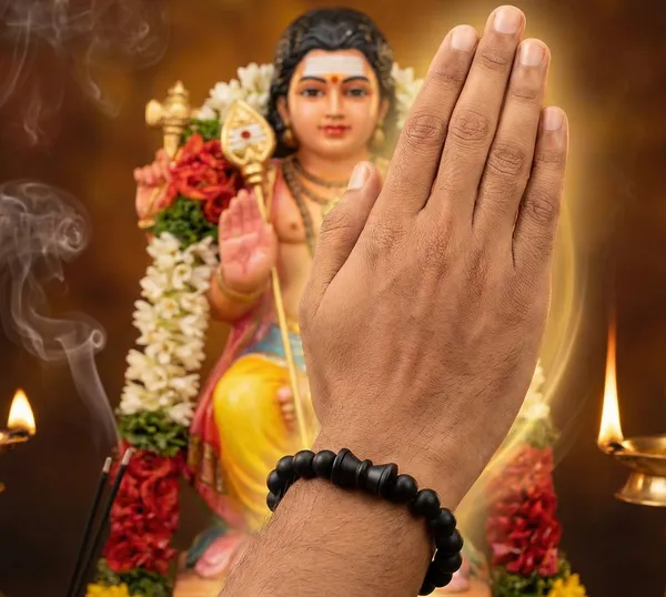 Wood_Beads_&_Tiger_Eye_Pyrite_Stone_Bracelet_|_Combo_|_Spiritual,_Meditation,_Prayer,_Protection_|_For_Men_&_Women