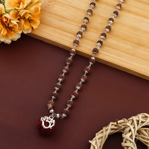 Silver_&_Brown_Metal_Locket_For_Men_&_Women