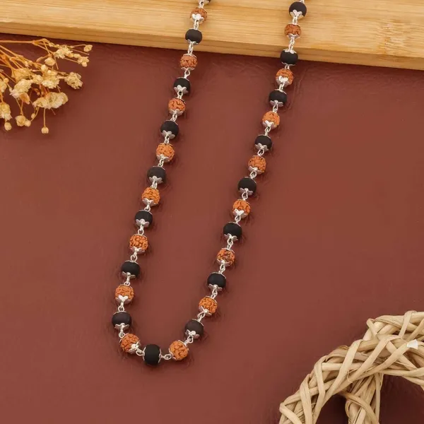 Black_&_Silver_&_Brown_Metal_Chain_For_Men_&_Women