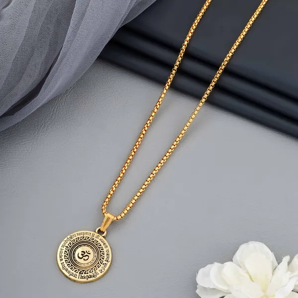 Gold_Brass_Pendant_For_Men_&_Women