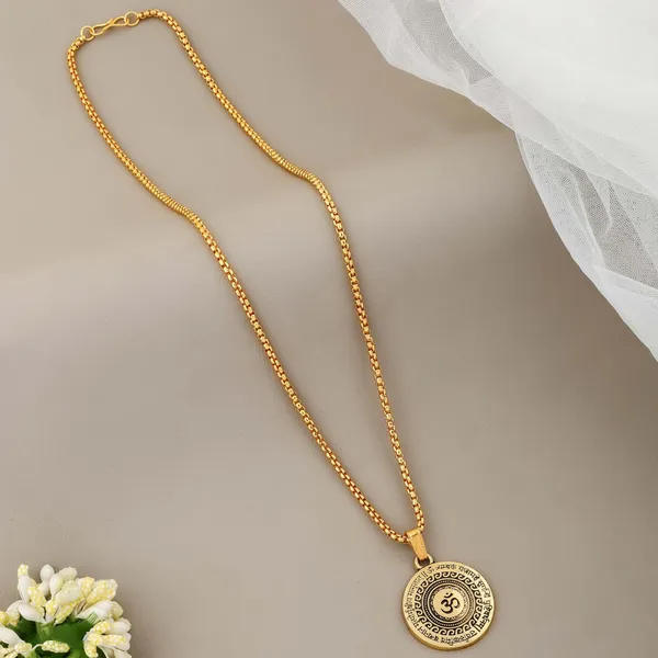 Gold_Brass_Pendant_For_Men_&_Women