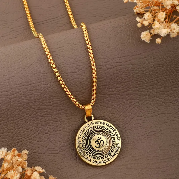 Gold_Brass_Pendant_For_Men_&_Women