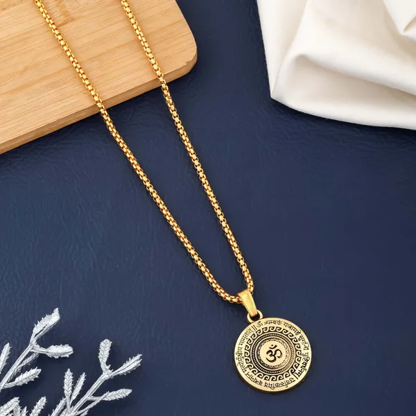 Gold_Brass_Pendant_For_Men_&_Women