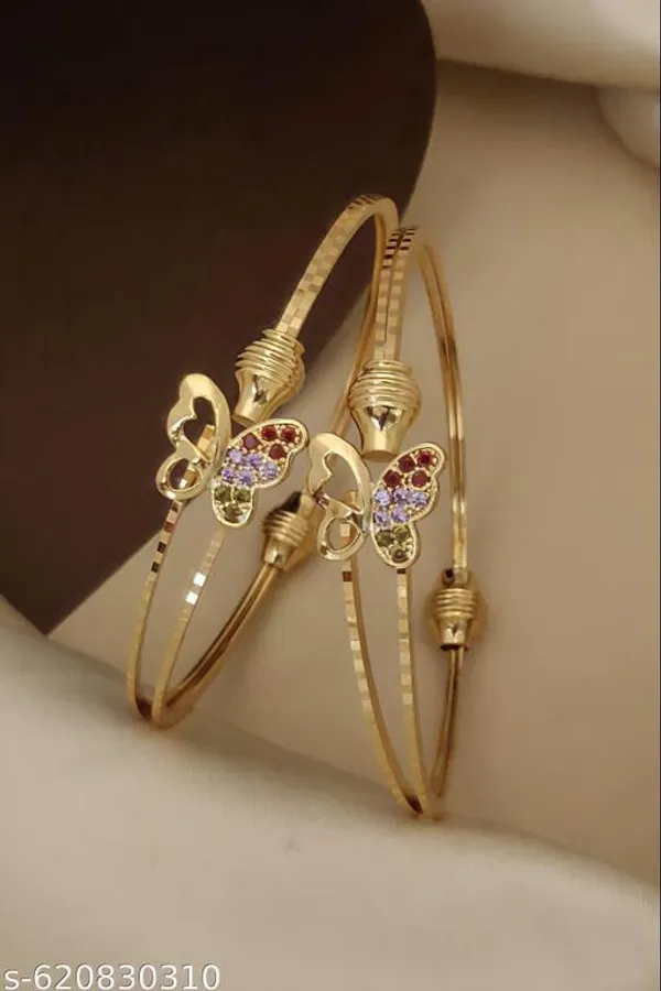 Golden_Butterfly_Design_Kadali_Bangles_for_Women_|_Stylish_Stone_Studded_Party_&_Daily_Wear_Jewelry