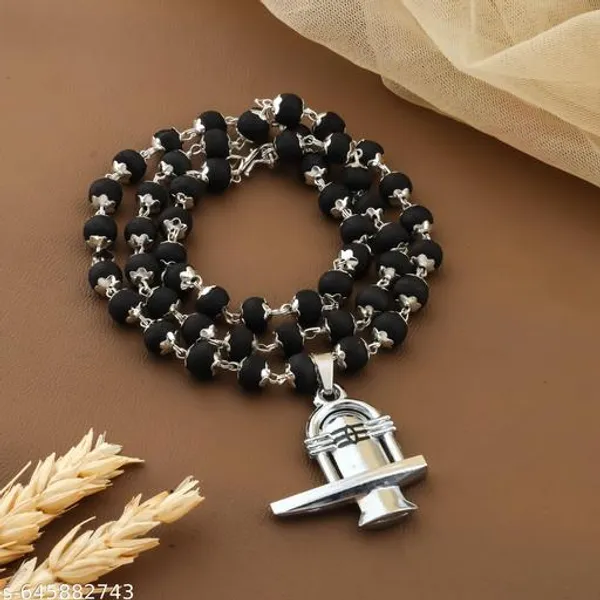 Shivling_Pendant_Mala_for_Men_&_Women_|_Spiritual_Religious_Necklace_with_Black_Beads_|_Daily_Wear_Mahadev_Pendant_for_Puja,_Meditation_&_Protection_|_Devotional_Jewellery