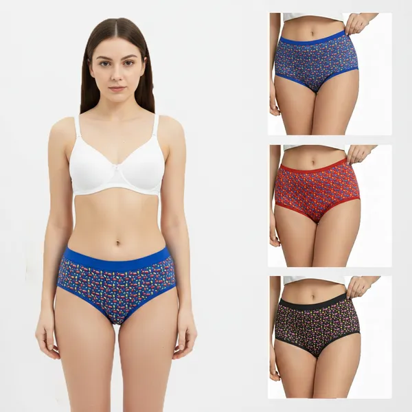 LADYWRAP_Women's_Multicolor_Printed_Cotton_,_Stretchable_Hipster,_Briefs_Stylish_&_Comfortable_Daily_Wear_Panties_Soft_Fabric_Ladies_Underwear