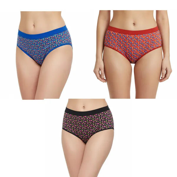 LADYWRAP_Women's_Multicolor_Printed_Cotton_,_Stretchable_Hipster,_Briefs_Stylish_&_Comfortable_Daily_Wear_Panties_Soft_Fabric_Ladies_Underwear
